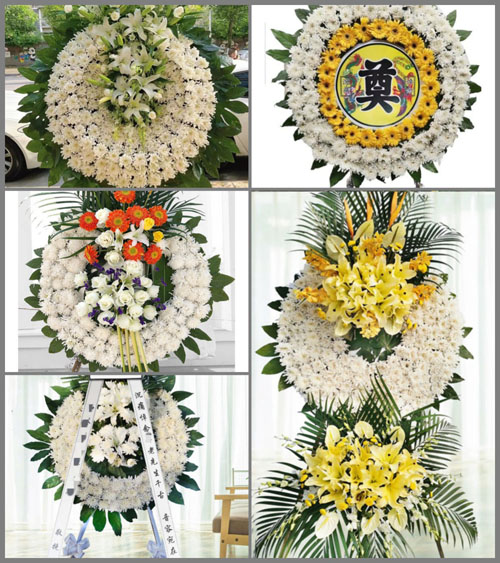 四川成都大邑县晋原街道马王村花圈速递